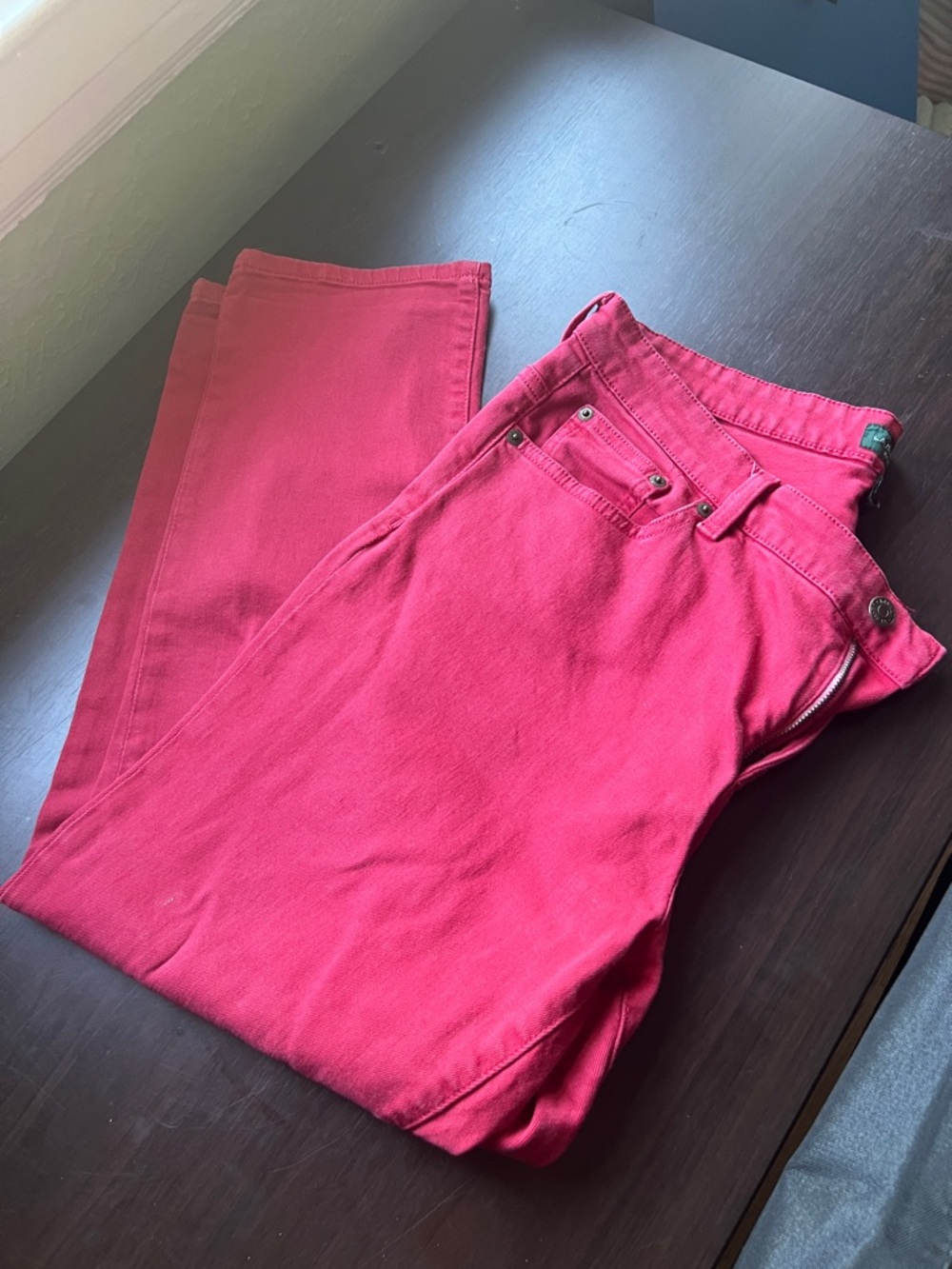 Ralph Lauren Red Lauren Jeans Co. Modern Straight Cropped Jeans